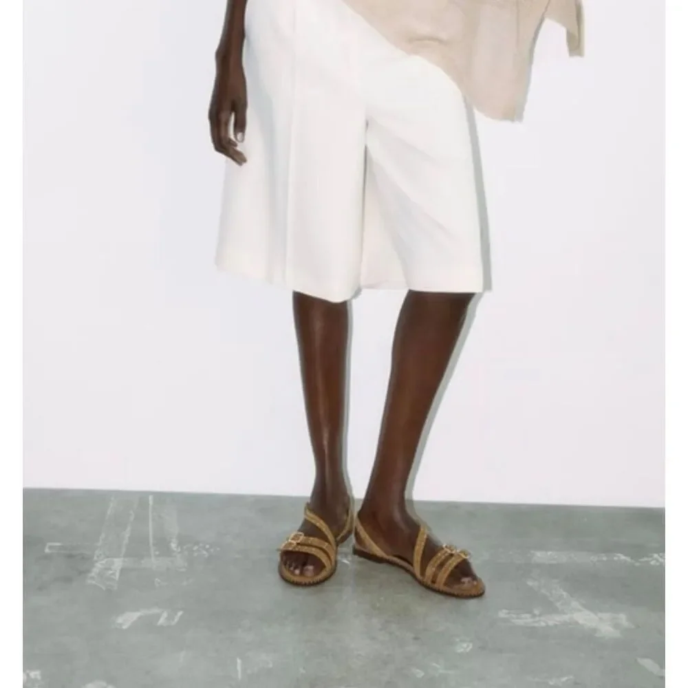 Zara Studded Suede Sandals - Picture 3 of 8